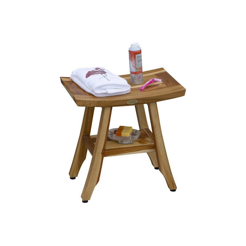 EcoDecors Satori Teak Shower Bench & Reviews Wayfair